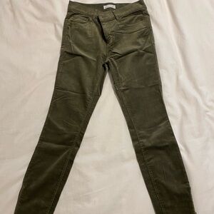 Olive green corduroy pant